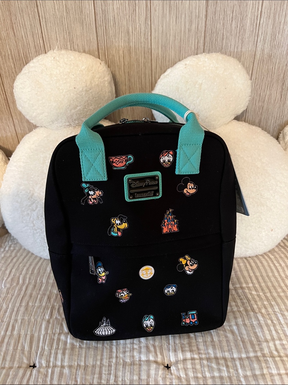 Disney Parks Mickey & Friends canvas loungefly Bag NWT